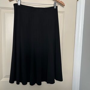 Basic black A-line skirt
